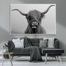 Texas Cow Wall Art Canvas, Texas Longhorn Cattle Canvas by MyGreatCanvas | Canvas Wall Art Prints | Photo Prints & Wall Decor