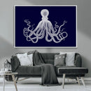 Blue Octopus Wall Art Canvas Print by MyGreatCanvas | Canvas Wall Art Prints | Photo Prints & Wall Decor
