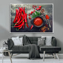 Red Pepper Kitchen and Restaurant Wall Wall Art, Red Pepper by MyGreatCanvas | Canvas Wall Art Prints | Photo Prints & Wall Decor
