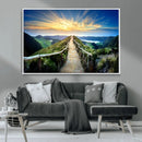 Mountain and Sunset Wall Art Canvas Print by MyGreatCanvas | Canvas Wall Art Prints | Photo Prints & Wall Decor