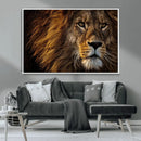 Mighty Lion Wall Art Canvas Print – Majestic Animal Portrait by MyGreatCanvas | Canvas Wall Art Prints | Photo Prints & Wall Decor