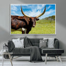 Longhorn and Cow Wall Art, Country Cow Wall Decor Canvas by MyGreatCanvas | Canvas Wall Art Prints | Photo Prints & Wall Decor