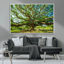 Majestic Oak Tree Wall Art – Serene Nature Canvas Print with