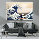 Wall Art Kanagawa Canvas Artwork Abstract Print