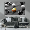 Wall Art Pool Table and Balls Canvas Print by MyGreatCanvas | Canvas Wall Art Prints | Photo Prints & Wall Decor
