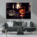 Whiskey and Cigar Canvas – Luxurious Wall Art for Home or
