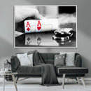 Aces Poker Art Poker Game Wall Art Canvas Print by MyGreatCanvas | Canvas Wall Art Prints | Photo Prints & Wall Decor