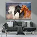 Animal Wall Art Three Horses Farmhouse Art Canvas, Framed by MyGreatCanvas | Canvas Wall Art Prints | Photo Prints & Wall Decor