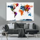 World Map Canvas Print – Detailed Map of the World Wall Art by MyGreatCanvas | Canvas Wall Art Prints | Photo Prints & Wall Decor