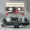Music Cassette Iconic Wall Art Canvas Print by MyGreatCanvas | Canvas Wall Art Prints | Photo Prints & Wall Decor