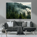 Misty Forest Wall Art Premium Canvas Print a Foggy and by MyGreatCanvas | Canvas Wall Art Prints | Photo Prints & Wall Decor