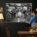 American Football Wall Art Canvas Print Framed Stadium Sport