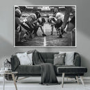 American Football Wall Art Canvas Print Framed Stadium Sport