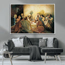 Last Supper Wall Art Canvas Print, Framed Jesus Painting Art
