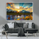 Grand Teton Park Sunrise Wall Art – Vibrant Landscape Canvas by MyGreatCanvas | Canvas Wall Art Prints | Photo Prints & Wall Decor