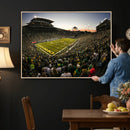 Oregon Stadium Canvas Wall Art - Captivating Game Day Scene
