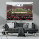 Wisconsin Badgers Team Print Canvas - Madison Camp Randall