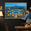 Los Angeles Dodgers Wall Art Canvas, Dodger Stadium Wall Art