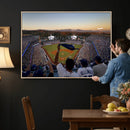 Dodger Stadium Sunset Game Triple Canvas Wall Art - Los