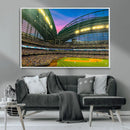 Milwaukee Brewers Baseball Team Print Canvas- American