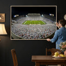 Beaver Stadium Night Game Triple Canvas Wall Art - Penn