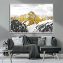 Gold Abstract Mountains Wall Art Print on Canvas, Nature by MyGreatCanvas | Canvas Wall Art Prints | Photo Prints & Wall Decor