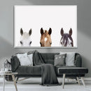 Horse Prints Set, Set of 3 Horse Wall Art, Horses Portraits, by MyGreatCanvas | Canvas Wall Art Prints | Photo Prints & Wall Decor