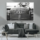 Vintage Farmall Tractor Wall Art Canvas Print, Rustic