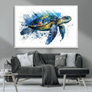 Turtle Wall Art Canvas Print, Framed Watercolor Turtle Art by MyGreatCanvas | Canvas Wall Art Prints | Photo Prints & Wall Decor