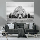 Resting Grizzly Bear Wall Art Canvas Print – Majestic Lazy by MyGreatCanvas | Canvas Wall Art Prints | Photo Prints & Wall Decor