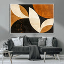 Geometric Abstract Wall Art Canvas Print, Mid Century Modern