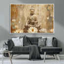 Buddha Wall Art Canvas Print, Buddha Meditation Room Decor,