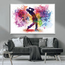 Colorful Golfer Swing Wall Art Canvas Print - Ready to Hang, by MyGreatCanvas | Canvas Wall Art Prints | Photo Prints & Wall Decor