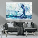 Golf Swing Wall Art Canvas Print - Sports-Inspired