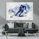 Hockey Player Wall Art Canvas Print - Sports-Inspired