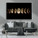 Phases of the Moon Wall Art | Canvas Print for Modern Wall by MyGreatCanvas | Canvas Wall Art Prints | Photo Prints & Wall Decor