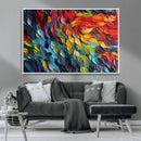 Vibrant Abstract Leaf Wall Art Canvas Print | Bold Colorful by MyGreatCanvas | Canvas Wall Art Prints | Photo Prints & Wall Decor