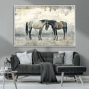 Chines Style Majestic Horses Wall Art | Ready to Hang and