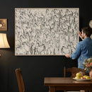 Abstract Horse Sketch Wall Art | Ready to Hang and Framed |