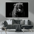 Bear Canvas Print | Wildlife Wall Art for Cabin Decor |