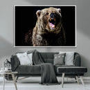 Grizzly Bear Canvas Print | Wildlife Wall Art for Cabin by MyGreatCanvas | Canvas Wall Art Prints | Photo Prints & Wall Decor
