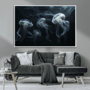 Jellyfish Wall Art Canvas Print, Elegant Wall Decor