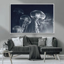 Jellyfish Wall Art Canvas Print, Modern Abstract Jellyfish