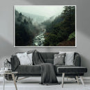 Misty Forest Wall Art | Ready to Hang and Framed | Tranquil