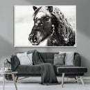 Framed Black and White Horse Wall Art | Ready to Hang and by MyGreatCanvas | Canvas Wall Art Prints | Photo Prints & Wall Decor