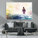 Watercolor Jesus Walking on Water Canvas Print, Christian by MyGreatCanvas | Canvas Wall Art Prints | Photo Prints & Wall Decor