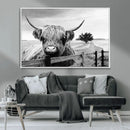 Scottish Highland Cow Wall Art | Rustic Farmhouse Décor |