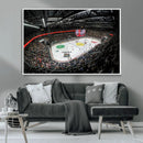 Vaudoise Lausanne Ice Hockey Arena Stadium Wall Art Canvas,