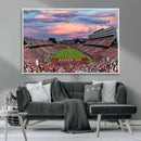 Carter-Finley Stadium Art Sunset Game Triple Canvas Wall Art