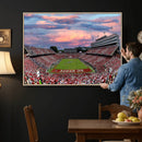 Carter-Finley Stadium Art Sunset Game Triple Canvas Wall Art